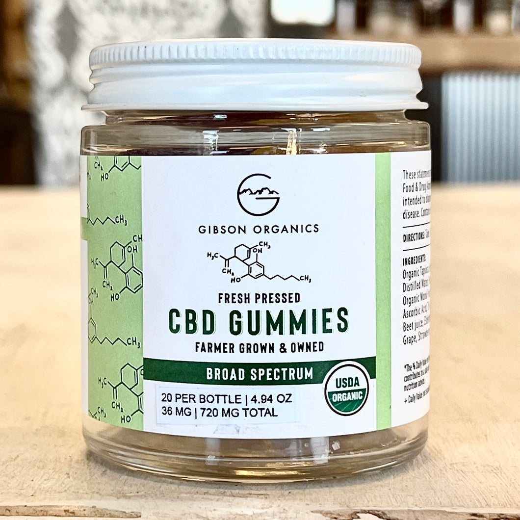 Gibson Organics Broad Spectrum CBD Gummies